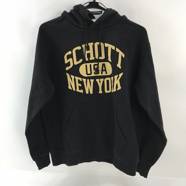 実際に弊社で買取させて頂いたschott/ショット N.Y.C フーディー パーカー /L
