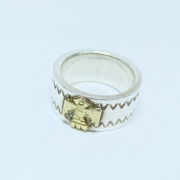 実際に弊社で買取させて頂いたARIZONA FREEDOM/アリゾナフリーダム K18 サンダーバード 平打ちリング R-7b/11号