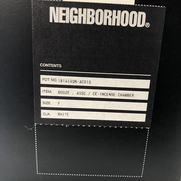 実際に弊社で買取させて頂いたNEIGHBORHOOD×ANTI SOCIAL SOCIAL CLUB/ネイバーフッド BOOZE.ASSC/ CE-INCENSE CHAMBER 181AIASN-AC01Sの画像 7枚目