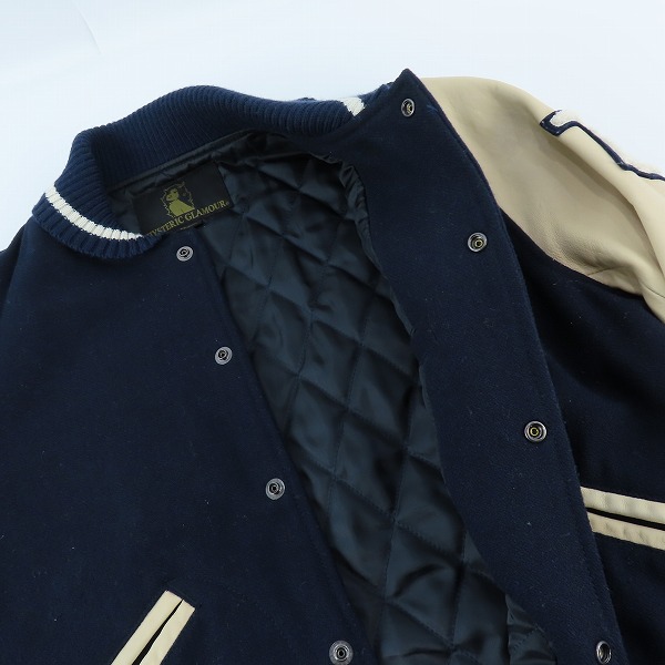 実際に弊社で買取させて頂いたHYSTERIC GLAMOUR/ヒステリックグラマー ワッペン付 中綿入りスタジャン 0224AB05 Mの画像 5枚目