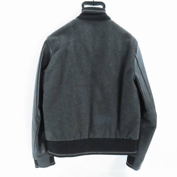 実際に弊社で買取させて頂いたLAD MUSICIAN/ラッドミュージシャン 袖レザー スタジャン 2212-353/44の画像 1枚目