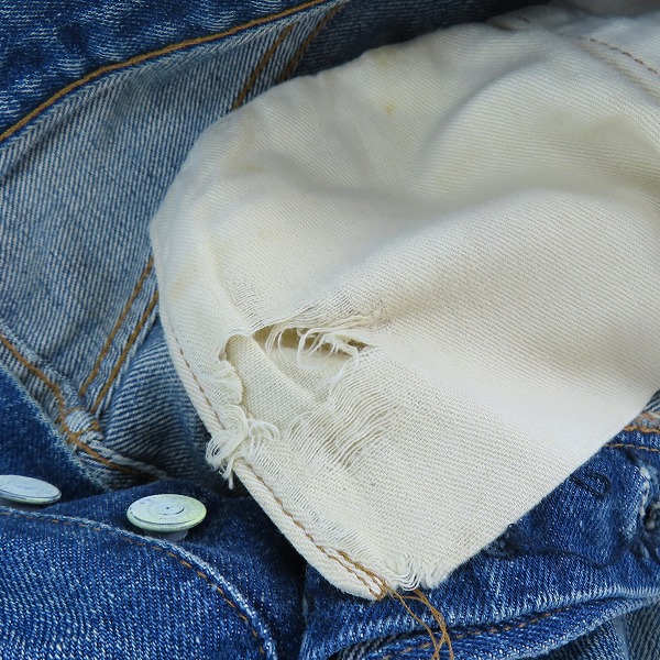 実際に弊社で買取させて頂いたLEVI'S/リーバイス 501 ヴィンテージ 刻印6 ボタンフライ デニムパンツ/32×31の画像 8枚目