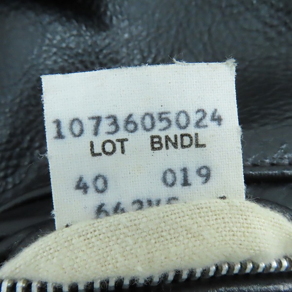 実際に弊社で買取させて頂いたSCHOTT/ショット ボアライナー シングルレザーライダースジャケット /40の画像 4枚目