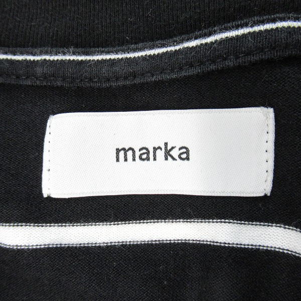 実際に弊社で買取させて頂いたmarka/マーカ 21AW BORDER TEE L/S コットン天竺 ボーダー ロングスリーブTシャツ M21a-15cs01c/3の画像 2枚目