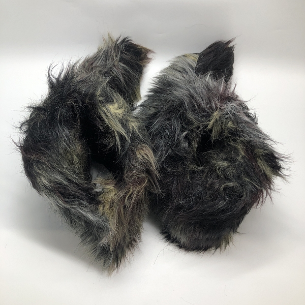 実際に弊社で買取させて頂いたJULIUS/ユリウス JACQUARD FUR SHOES COVER/ジャガード ファー シューカバー 847ACU4-Fの画像 2枚目