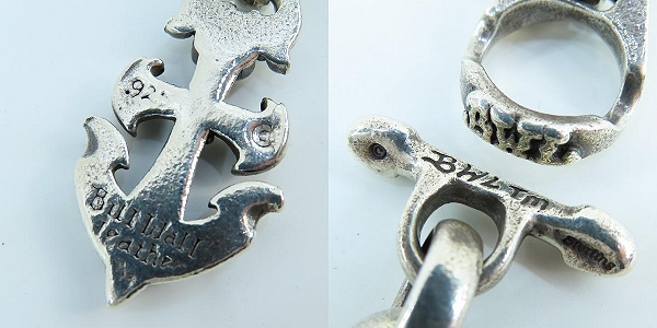 実際に弊社で買取させて頂いたBill Wall Leather/BWL/ビルウォールレザー グッドラック ウォレットチェーン アンカーチャーム ウォレットリングTバーの画像 8枚目