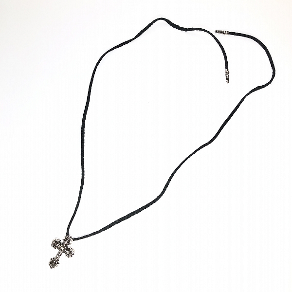 実際に弊社で買取させて頂いたCHROME HEARTS/クロムハーツ フィリグリークロス ペンダント XS ｗ/レザーブレード の画像 9枚目