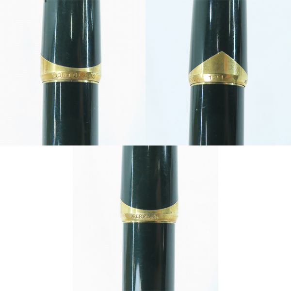 実際に弊社で買取させて頂いたMONTBLANC/モンブラン 万年筆 #121 ペン先750刻印 ダークグリーンの画像 7枚目