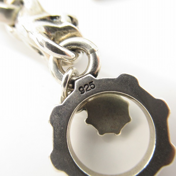 実際に弊社で買取させて頂いた【ギャラ付】STARLINGEAR/スターリンギア ラージプレーン リンクｗ/タイニースカル ブレスレットの画像 5枚目