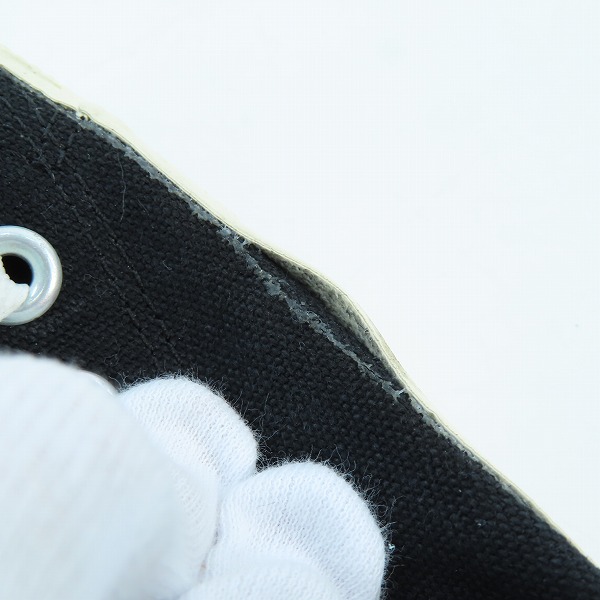 実際に弊社で買取させて頂いたPLAY COMME des GARCONS×CONVERSE/プレイ コムデギャルソン×コンバース オールスター ブラック/1CK712/28.0の画像 7枚目