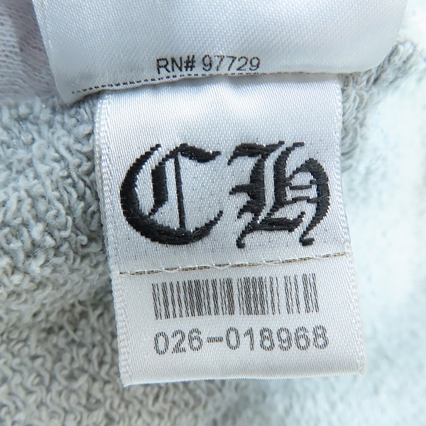 実際に弊社で買取させて頂いたCHROME HEARTS × MATTY BOY/クロムハーツ×マッティボーイ Suggest Hoodie Grey プルオーバーパーカー XLの画像 4枚目