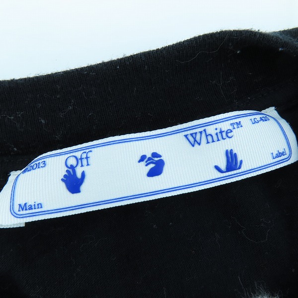 実際に弊社で買取させて頂いたOFF-WHITE/オフホワイト 21SS バックアロープリント/マーカーアロー 半袖Tシャツ OMAA027R21JER003/Mの画像 2枚目