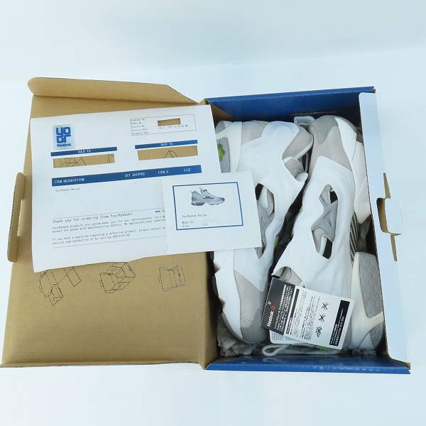 実際に弊社で買取させて頂いた【未使用】Reebok/リーボック ポンプ フューリー スニーカー 023501/27の画像 8枚目