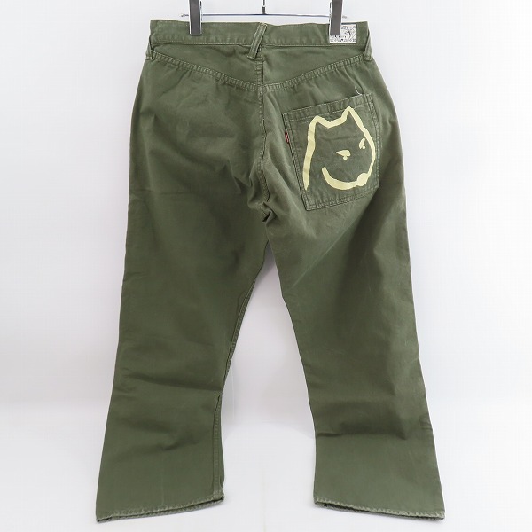 実際に弊社で買取させて頂いたEVISU/エヴィス  シングルバックポケット ボタンフライデニムパンツ 34の画像 1枚目