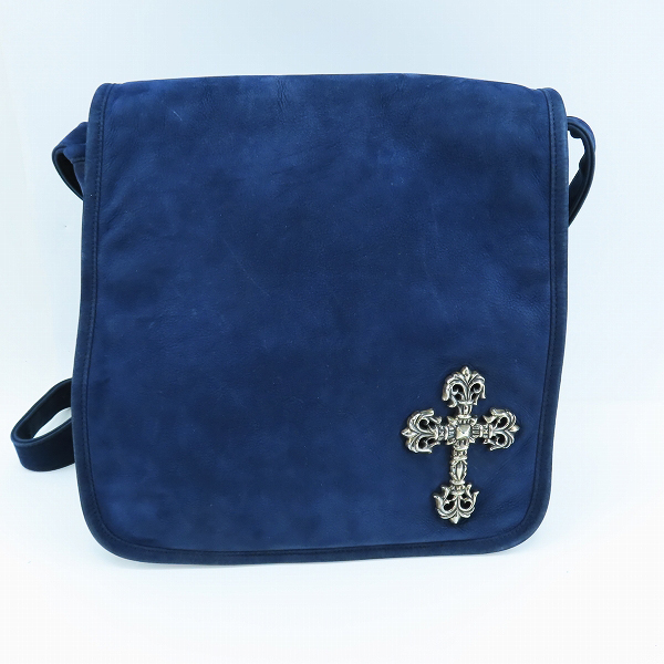 実際に弊社で買取させて頂いたCHROME HEARTS/クロムハーツ MESSENGER BAG SWEDE FILIGREE CROSS/ラージフィリグリークロス ショルダーバッグ