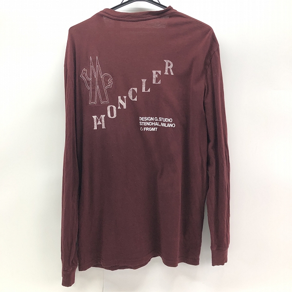 実際に弊社で買取させて頂いた【JPタグ】MONCLER/モンクレール FRAGMENT/フラグメント 21AW 長袖Tシャツ G209U8D00003/XLの画像 1枚目