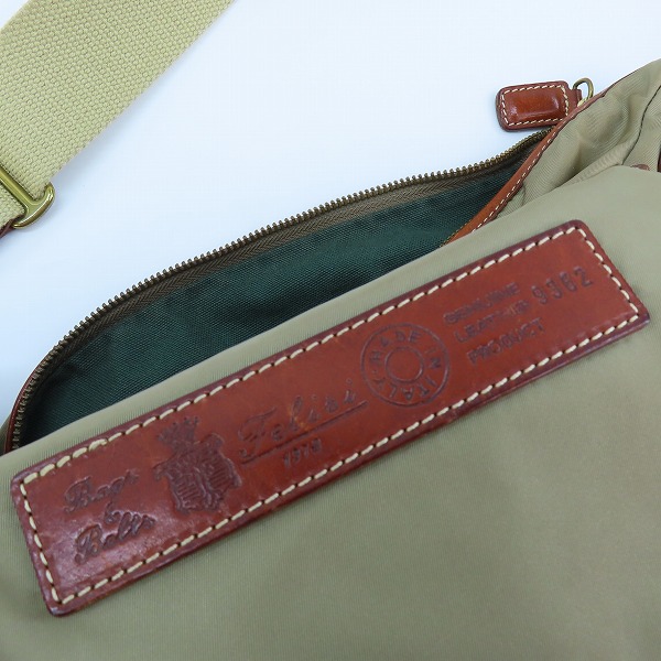 実際に弊社で買取させて頂いたFelisi/フェリージ レザー/ナイロン ショルダーバッグ ベージュ  9362の画像 5枚目