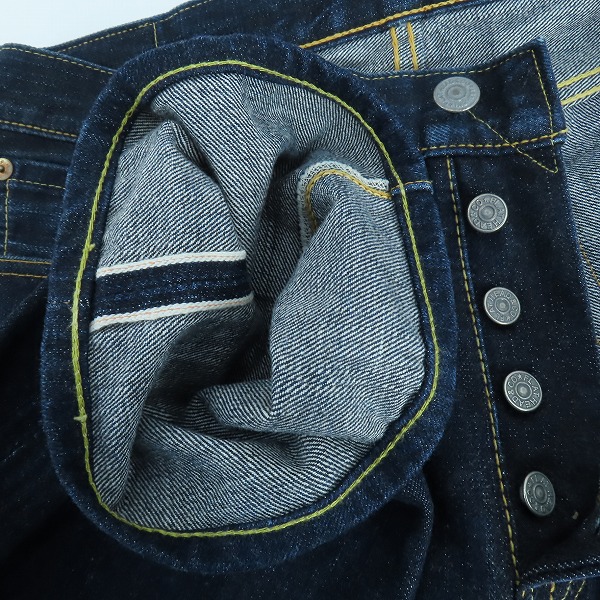 実際に弊社で買取させて頂いたTHE FLAT HEAD/フラットヘッド LOｔ.F350 ストレート デニム/33の画像 2枚目