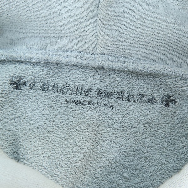 実際に弊社で買取させて頂いたCHROME HEARTS × MATTY BOY/クロムハーツ×マッティボーイ Suggest Hoodie Grey プルオーバーパーカー XLの画像 2枚目