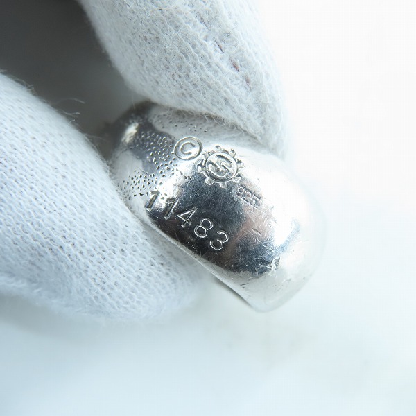 実際に弊社で買取させて頂いたSTARLINGEAR/スターリンギア ギアフェイスリング パヴェストーン フレイミングテクスチャー/14-15号の画像 6枚目