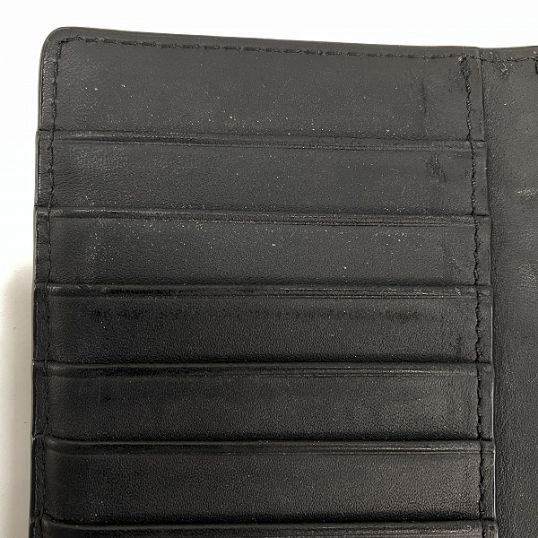 実際に弊社で買取させて頂いたBURBERRY/バーバリー CAVENDISH 二つ折り 長財布 ブラックの画像 5枚目