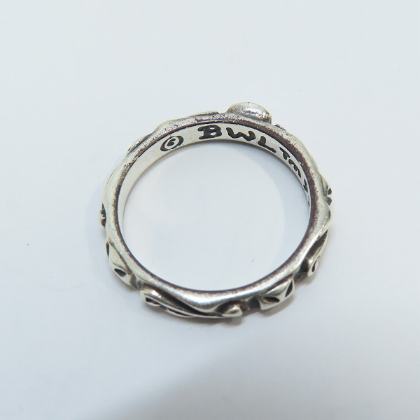 実際に弊社で買取させて頂いたBill Wall Leather/BWL/ビルウォールレザー R202 Thin クロスリング 16.5号の画像 5枚目