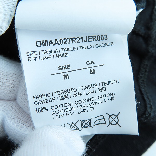 実際に弊社で買取させて頂いたOFF-WHITE/オフホワイト 21SS バックアロープリント/マーカーアロー 半袖Tシャツ OMAA027R21JER003/Mの画像 3枚目