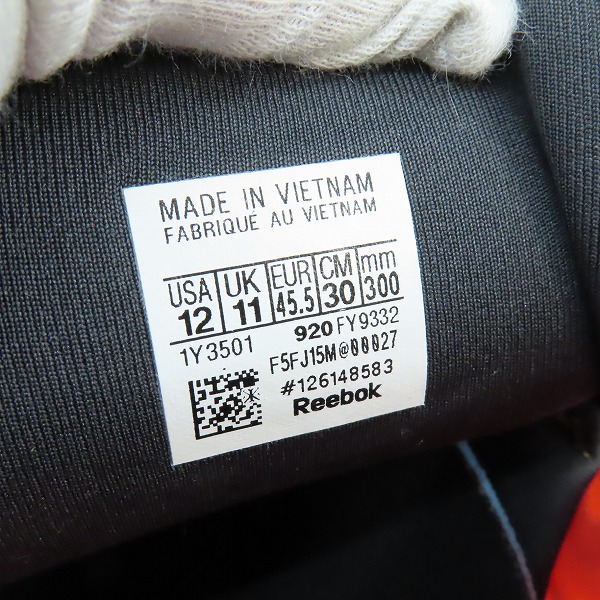 実際に弊社で買取させて頂いたReebok/リーボック INSTAPUMP FURY OG/インスタポンプフューリー  FY9332/30の画像 5枚目