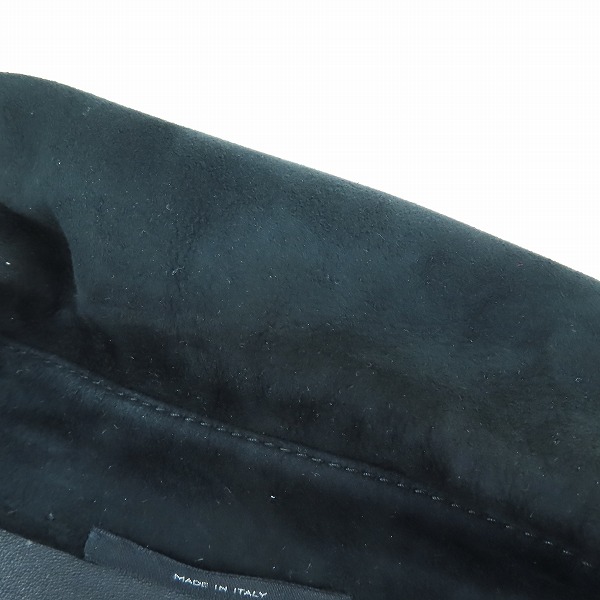 実際に弊社で買取させて頂いたTOM FORD/トムフォード スエード レザー ダブル ライダース ジャケット 3 BE420 TFL528/50の画像 8枚目