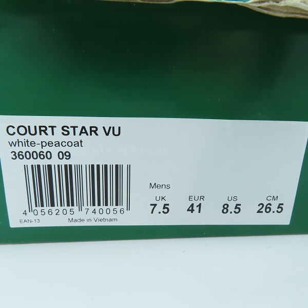 実際に弊社で買取させて頂いた(1)PUMA/プーマ Court Star VU コートスターVU スニーカー 360060-09/26.5の画像 9枚目