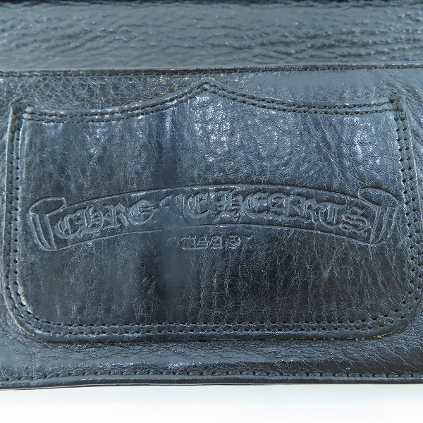 実際に弊社で買取させて頂いたCHROME HEARTS/クロムハーツ シングルフォールド ロングウォレット/長財布 チップスコーナーの画像 5枚目