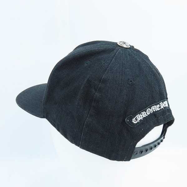 実際に弊社で買取させて頂いたCHROME HEARTS/クロムハーツ トラッカーキャップ CHクロスボタン デニム 003-093313の画像 2枚目