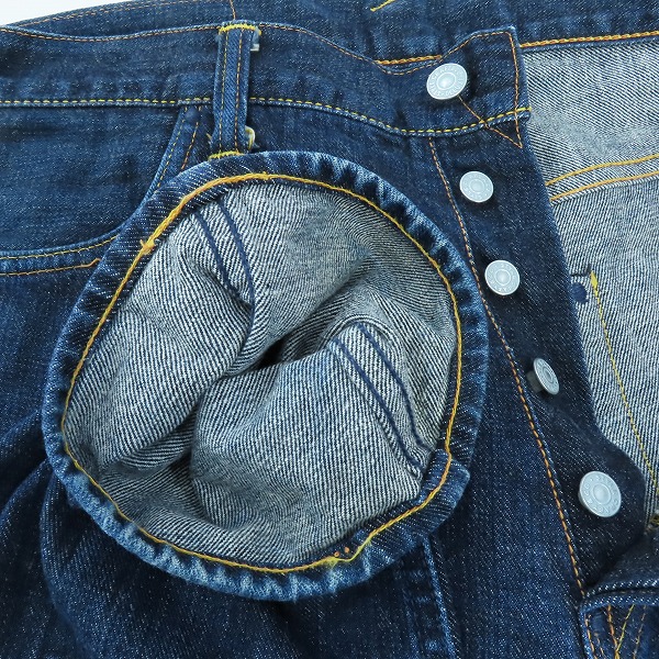 実際に弊社で買取させて頂いたEVISU/エヴィス 新恵美寿神頭 カモメ ボタンフライ デニムパンツ  Lot 5613 34の画像 2枚目