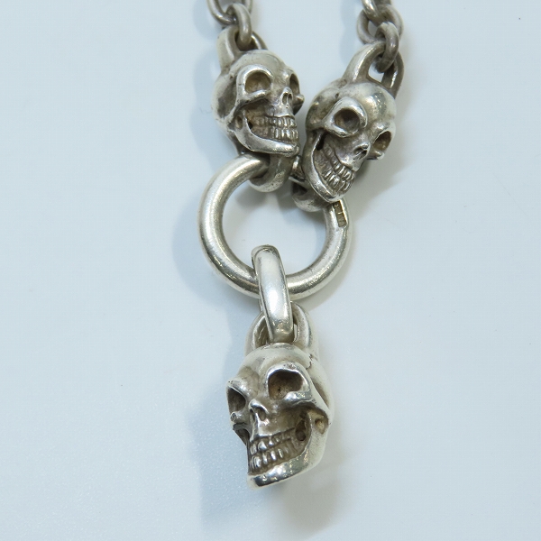 実際に弊社で買取させて頂いた【ギャラ付き】Gabor/ガボール Half Skull With 2 Quarter Skulls & 6Chain トップ/チェーンの画像 1枚目