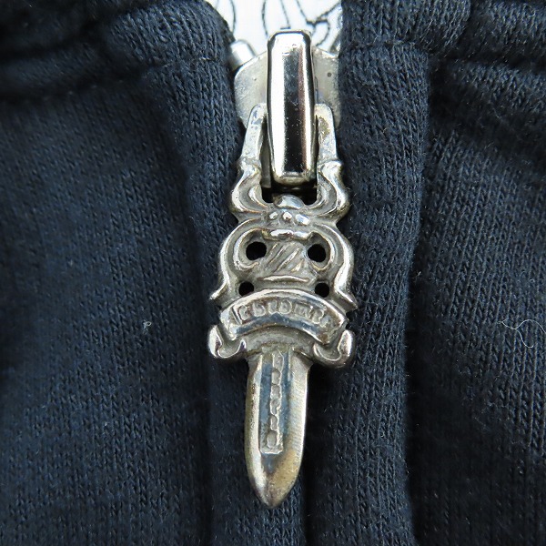 実際に弊社で買取させて頂いたCHROME HEARTS/クロムハーツ MALIBU ジップアップパーカー サーマル 001-076806 Lの画像 6枚目