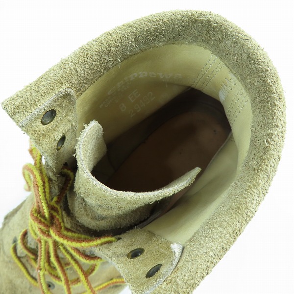 実際に弊社で買取させて頂いたCHIPPEWA/チペワ モックトゥワークブーツ 29492 /8EEの画像 4枚目