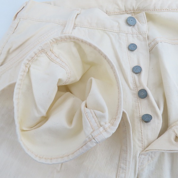 実際に弊社で買取させて頂いたEVISU/エヴィス  カモメペイント ボタンフライパンツ 36の画像 2枚目