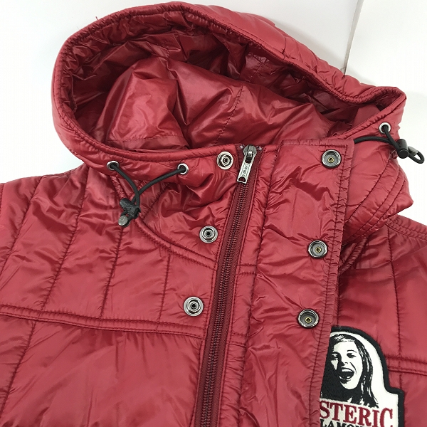 実際に弊社で買取させて頂いたHYSTERIC GLAMOUR/ヒステリックグラマー プリマロフト フードジャケット 0204AB01/Mの画像 6枚目