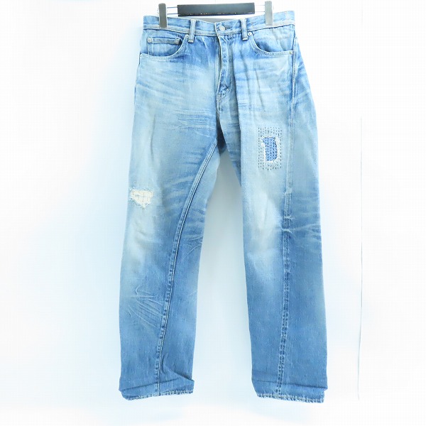 実際に弊社で買取させて頂いたvisvim/ビズビム SOCIAL SCULPTURE 05 damaged-6.5 リペア加工デニムパンツ VS0001809/W32L30