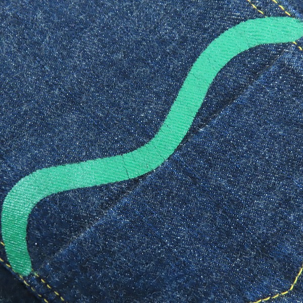 実際に弊社で買取させて頂いたEVISU/エヴィス Lot2101 カモメペイント  ボタンフライ デニムパンツ 34×35の画像 7枚目