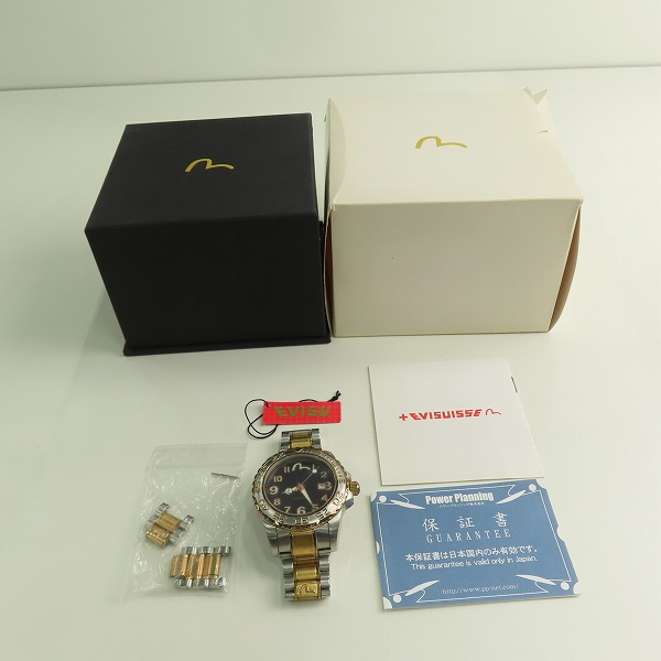 実際に弊社で買取させて頂いたEVISU/エヴィス YAMATE AUTOMATIC 腕時計 ev-7010の画像 8枚目