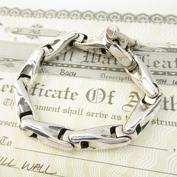 実際に弊社で買取させて頂いた【ギャラ付き】Bill Wall Leather/BWL/ビルウォールレザー スムース Uジョイント ブレスレット