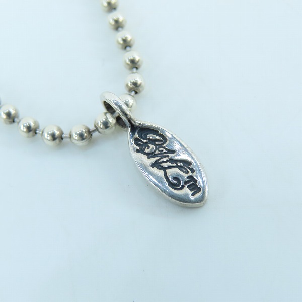 実際に弊社で買取させて頂いたBill Wall Leather/BWL/ビルウォールレザー ロゴ ミニプレート ボールチェーン ネックレスの画像 1枚目