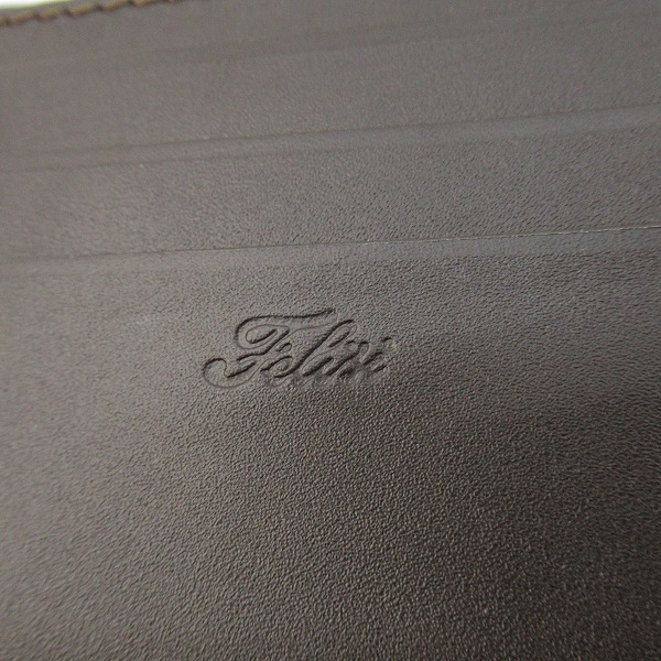 実際に弊社で買取させて頂いたFelisi/フェリージ クロコ型押し 二つ折り ウォレット/札入れ 452の画像 6枚目