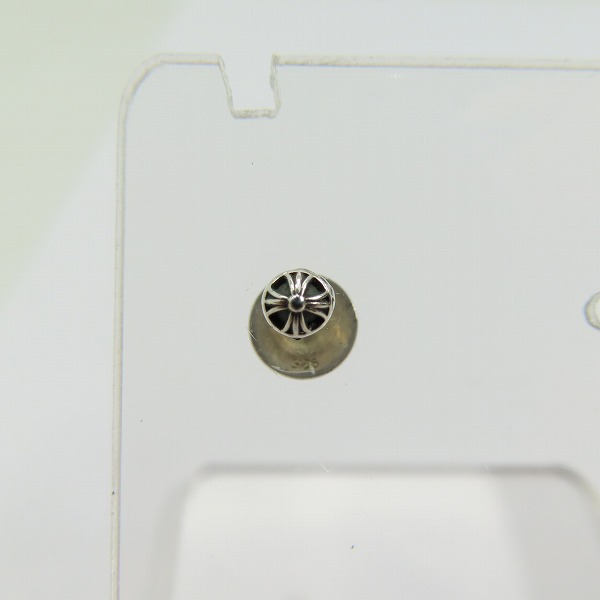 実際に弊社で買取させて頂いたCHROME HEARTS/クロムハーツ STUD CRS BALL MINI/スタッド クロスボールミニ ピアスの画像 1枚目