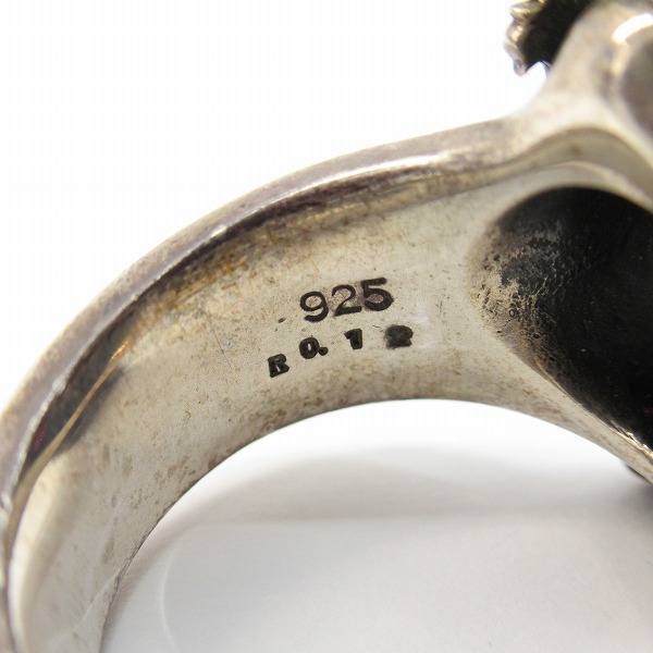 実際に弊社で買取させて頂いたJUSTIN DAVIS/ジャスティンデイビス ESSENTIAL SKUL/エッセンシャルスカルリング SRJ155 w/ルビー 19号の画像 7枚目