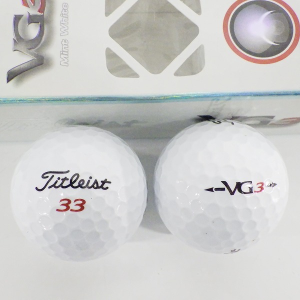 実際に弊社で買取させて頂いた【未使用/オウンネーム含】Titleist/タイトリスト PRO V1 392,AVX,VG3,HVC ゴルフボール ホワイト 計1ダースの画像 3枚目