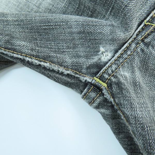 実際に弊社で買取させて頂いたHYSTERIC GLAMOUR/ヒステリックグラマー NOBU加工/ストレート デニムパンツ 0293AP09/34の画像 7枚目