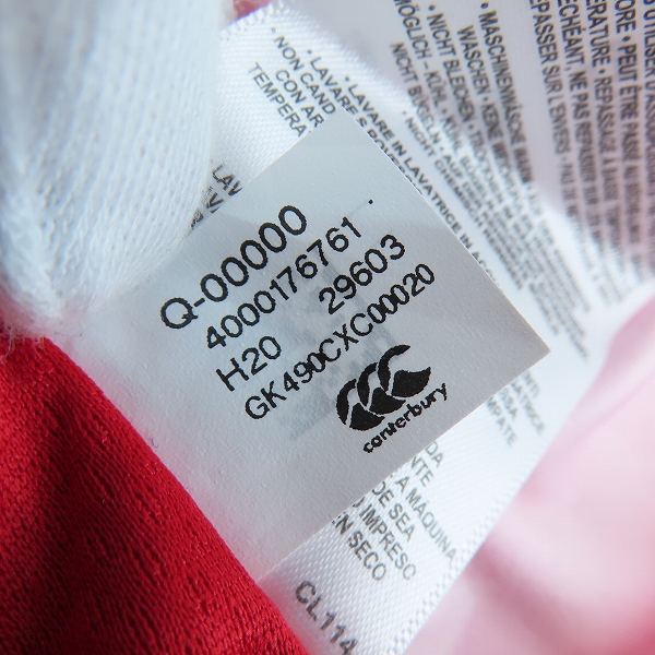 実際に弊社で買取させて頂いた(1)【未使用】CANTERBURY/カンタベリー ブリティッシュ＆アイリッシュ ライオンズ ラグビー Tシャツ QA004733/Sの画像 4枚目