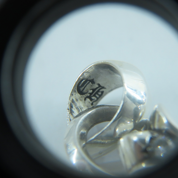 実際に弊社で買取させて頂いたCHROME HEARTS/クロムハーツ CH CRS SML W/BALE P/D/スモールCHクロスベイル パヴェダイヤ/アフターダイヤの画像 9枚目